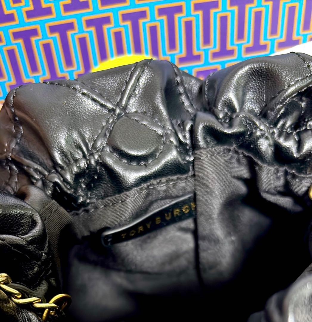 【大人気♡ショッパー付】トリーバーチ ミニ フレミング ホーボーバッグ 黒