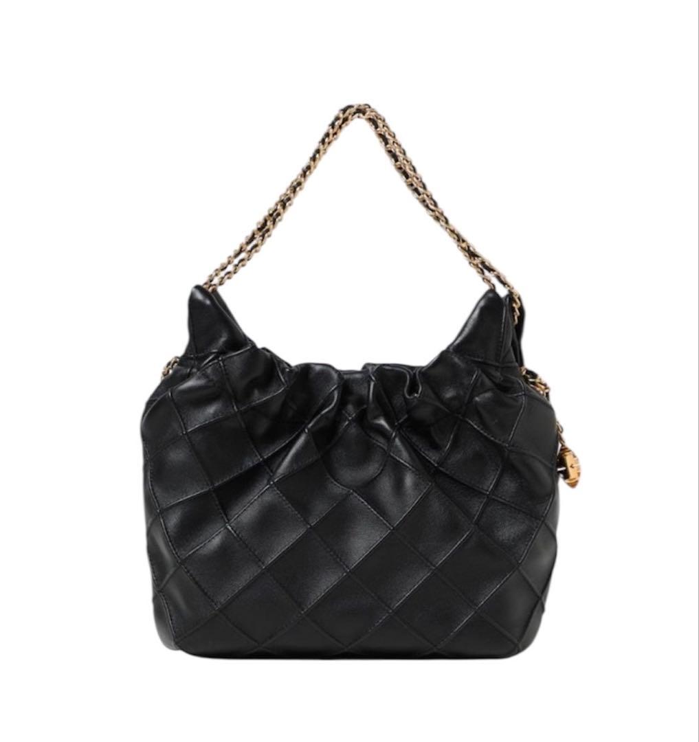 【大人気♡ショッパー付】トリーバーチ ミニ フレミング ホーボーバッグ 黒