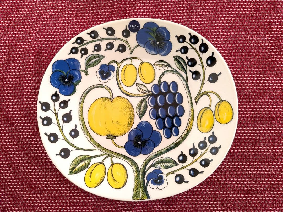 ARABIA パラティッシ イエロー オーバル プレート 25cm 箱付き　2個