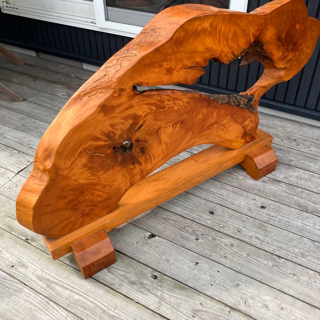 昭和レトロ 銘木一枚板 衝立 オブジェ 飾り 古民家古家具 玄関飾り ビンテージ