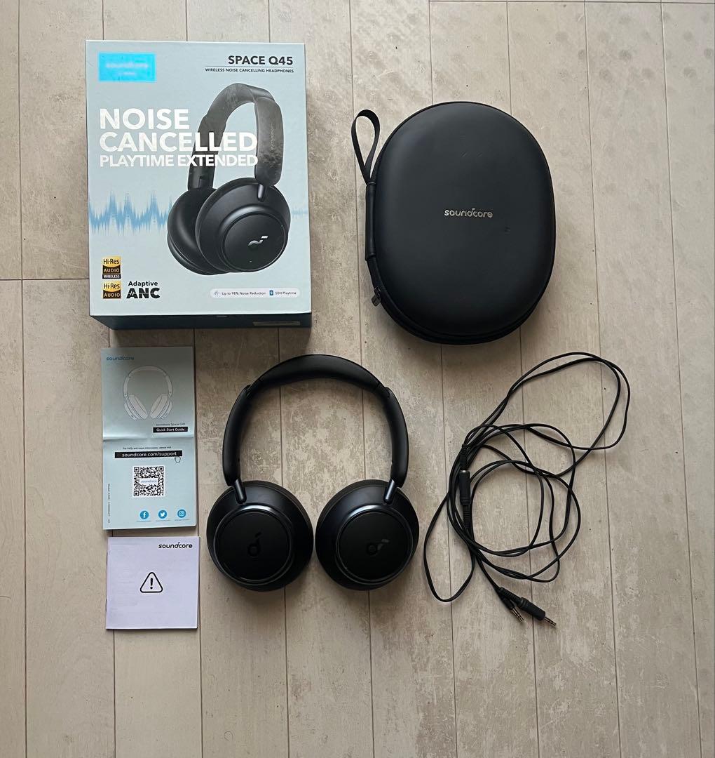 【美品】Anker Soundcore Space Q45 ヘッドホン　ブラック