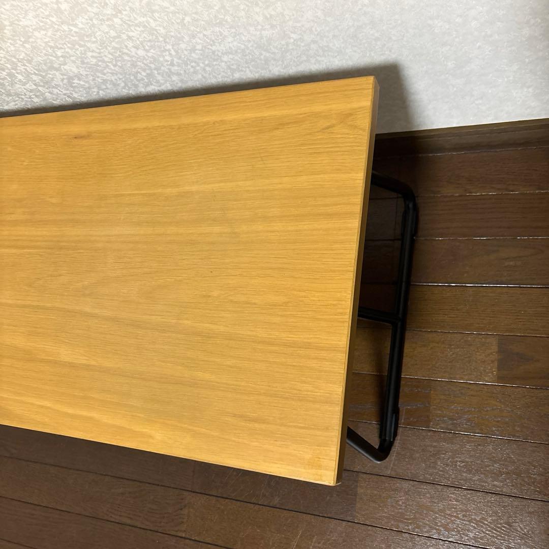 【美品】無印良品 折りたたみローテーブル 90cm オーク材 廃盤