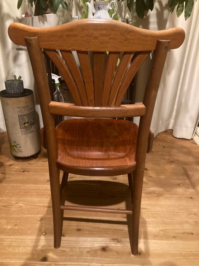 昭和レトロ　唐木家具　ダイニングチェア　曲木