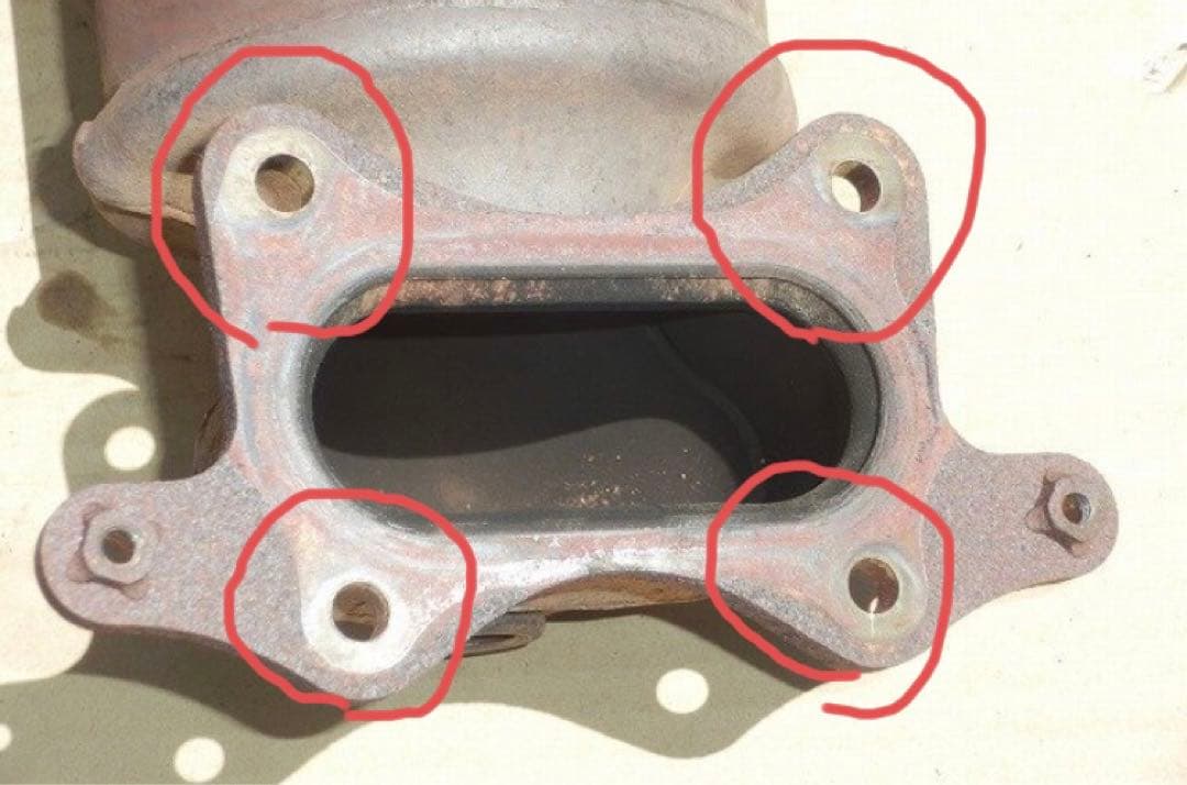 フィットge8 第一触媒 純正くり抜き