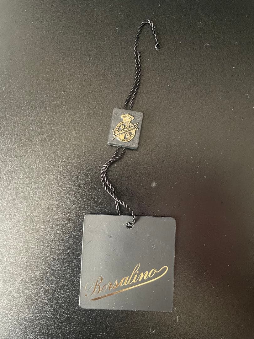 Borsalino (ボルサリーノ) 中折れフェルトハット 黒 #357