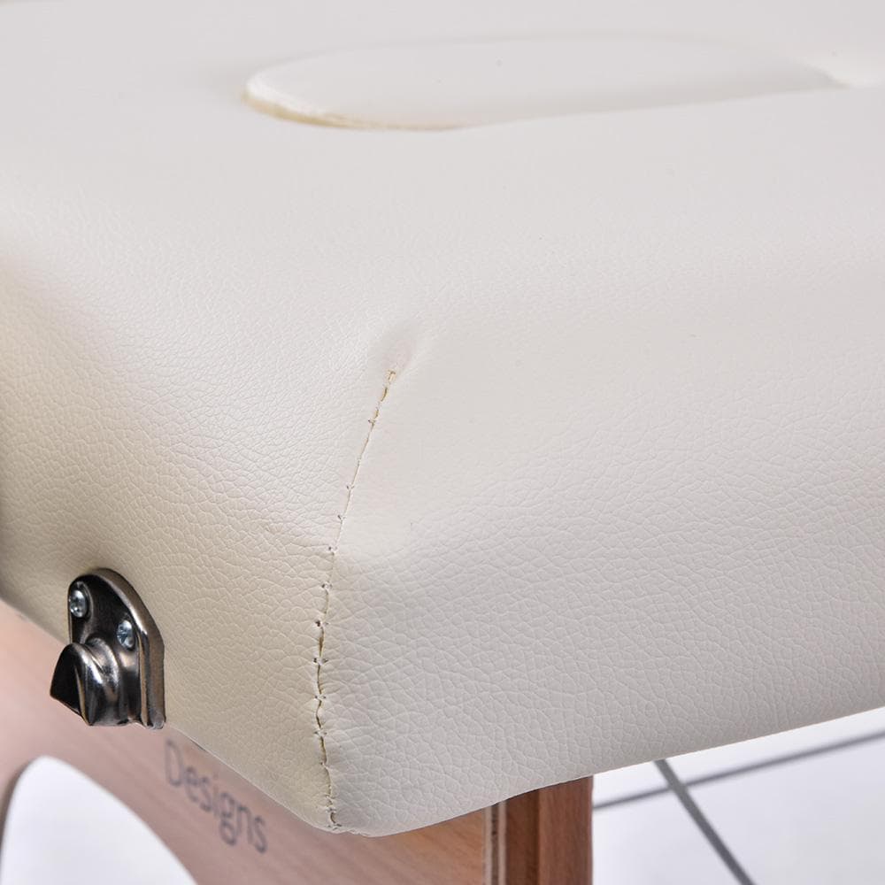 【ホワイト】 マッサージベッド 折りたたみ コンパクト 超軽量 エステベッド