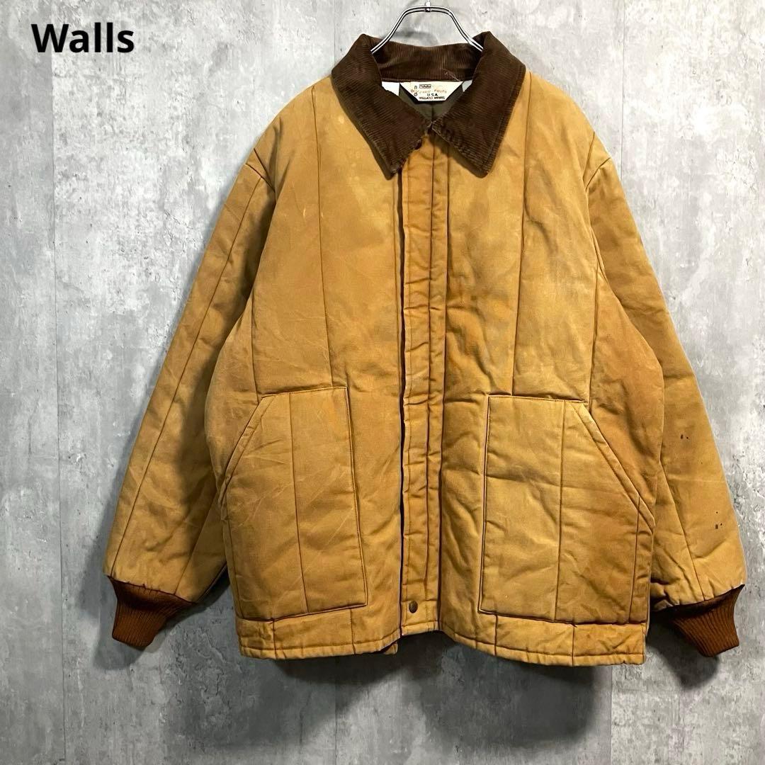 うふふ様WallsカバーオールXLダックキャンバスUSA製70s〜80sアウトド