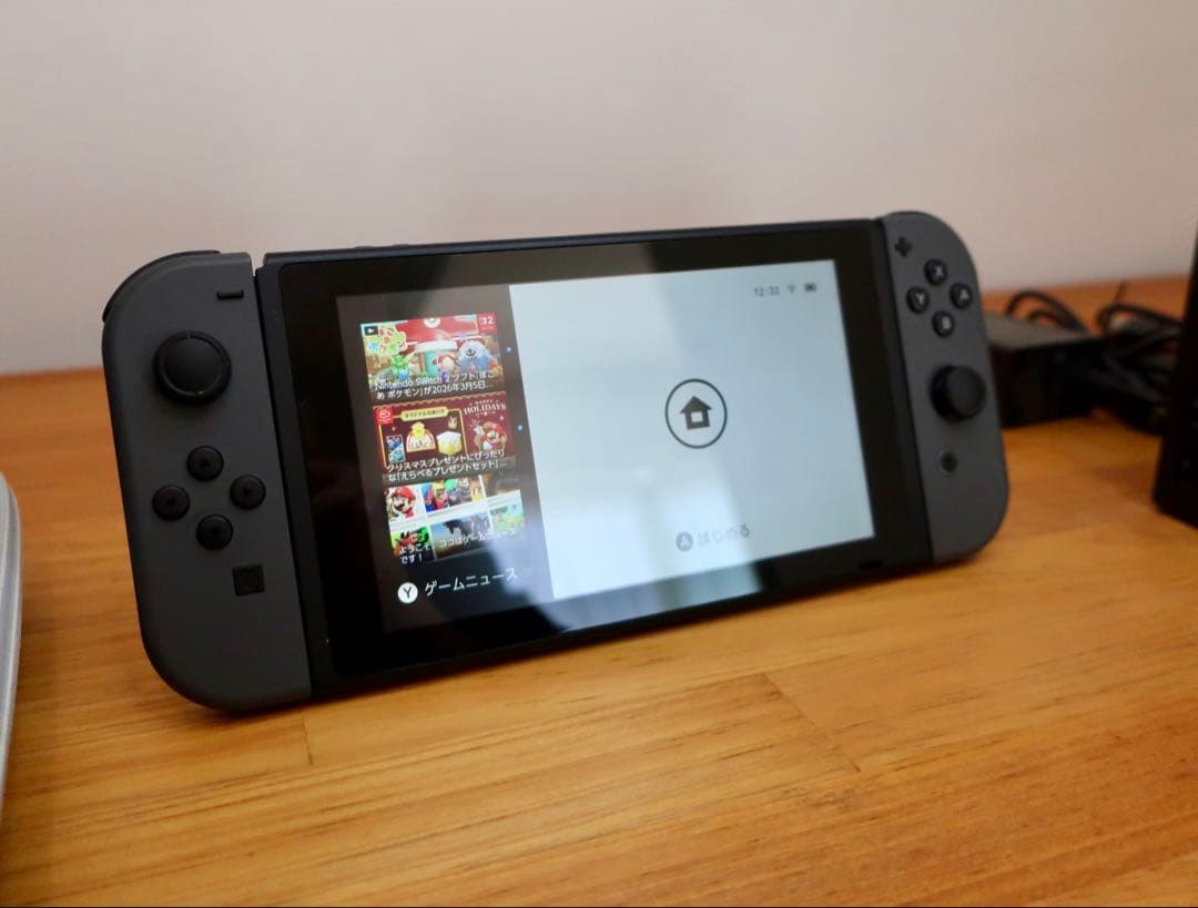 【美品】Switch グレー本体 マリオカート＆ スプラ2＋周辺機器付