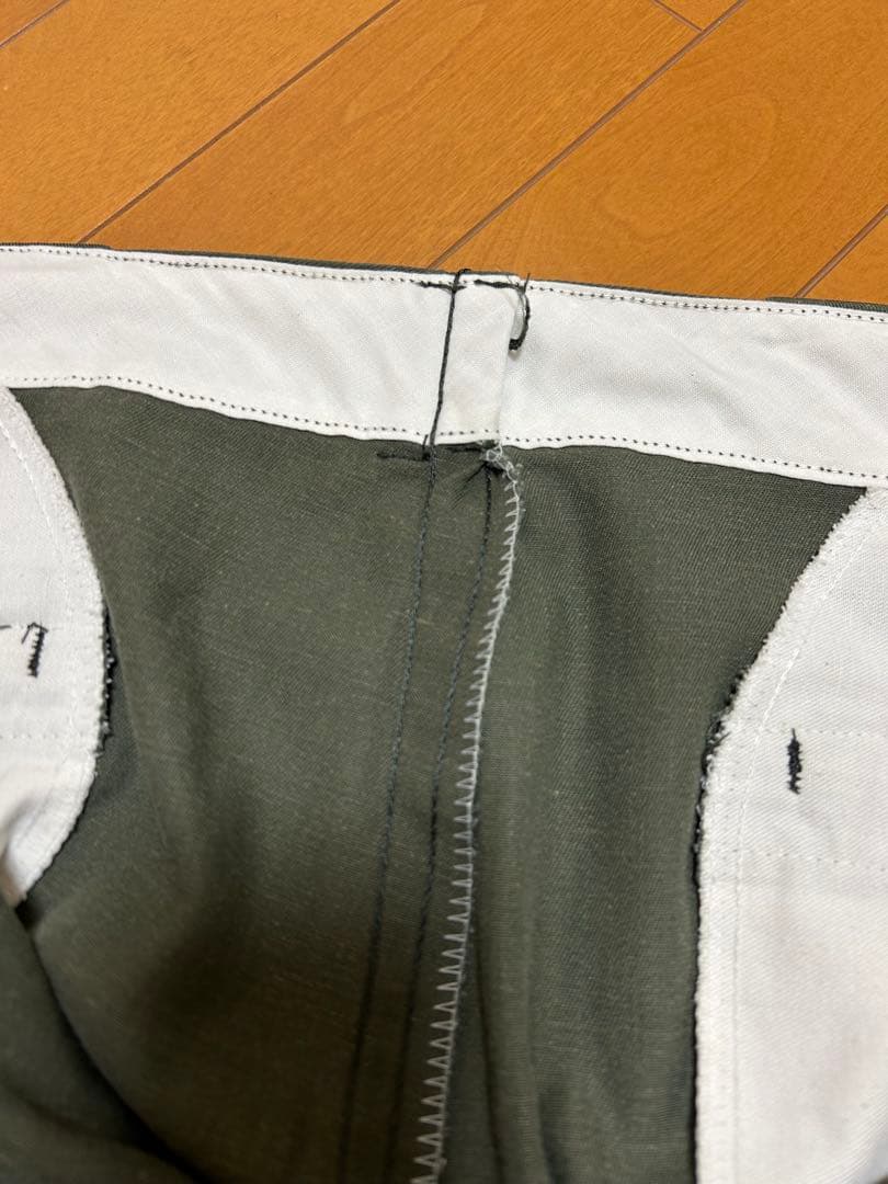 874 チビタグ アルミジップ　70s 80s オリーブ グリーン　ビンテージ