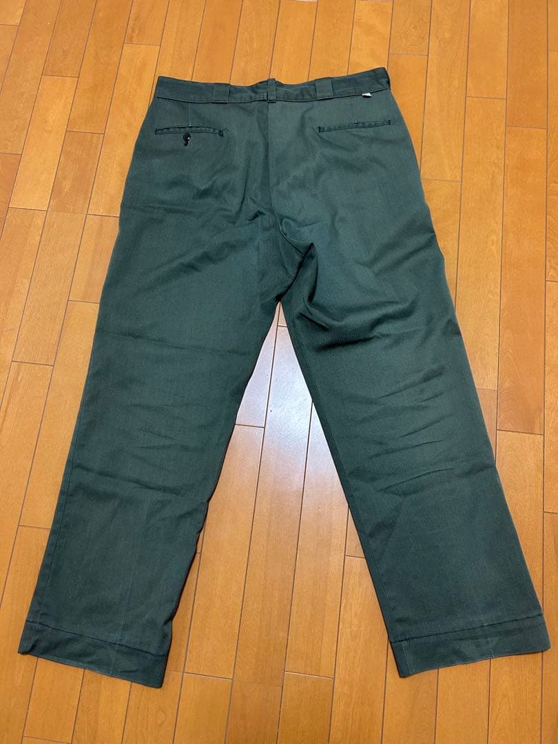 874 チビタグ アルミジップ　70s 80s オリーブ グリーン　ビンテージ