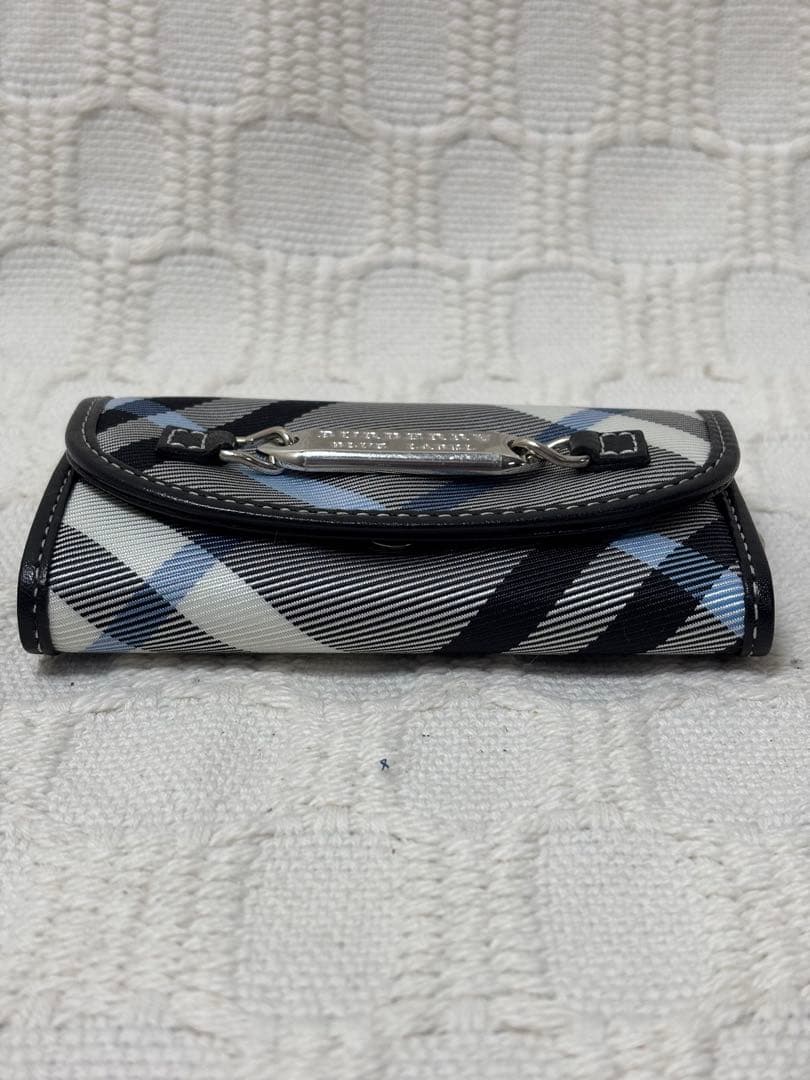 ✨極美品✨ バーバリーブルーレーベル ノバチェック ネイビー キーケース