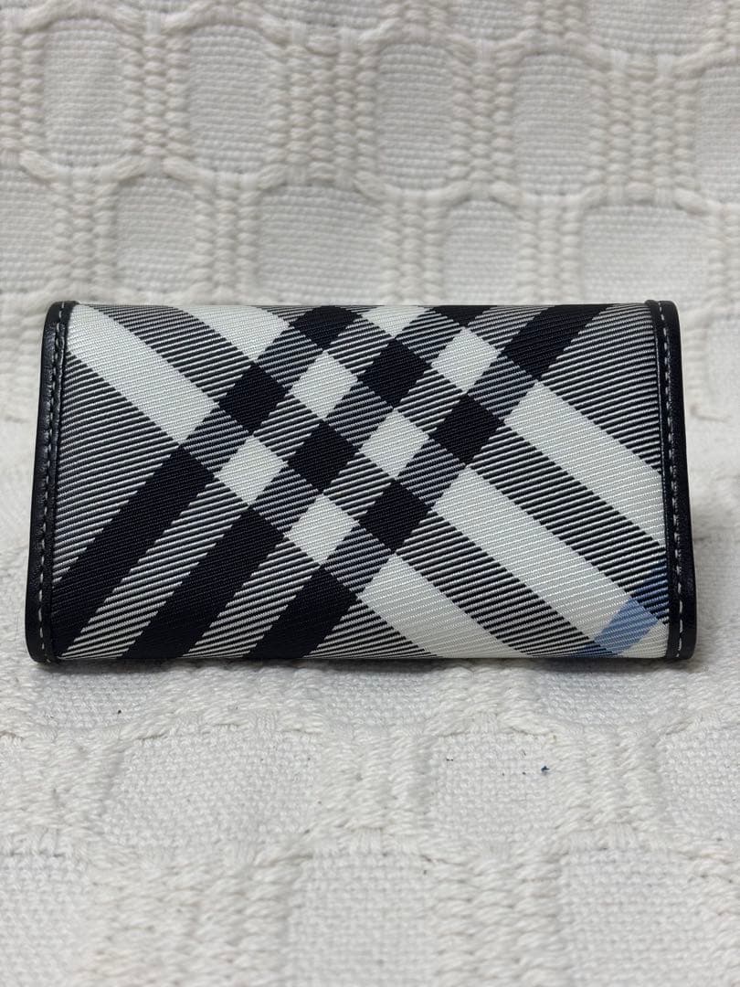 ✨極美品✨ バーバリーブルーレーベル ノバチェック ネイビー キーケース