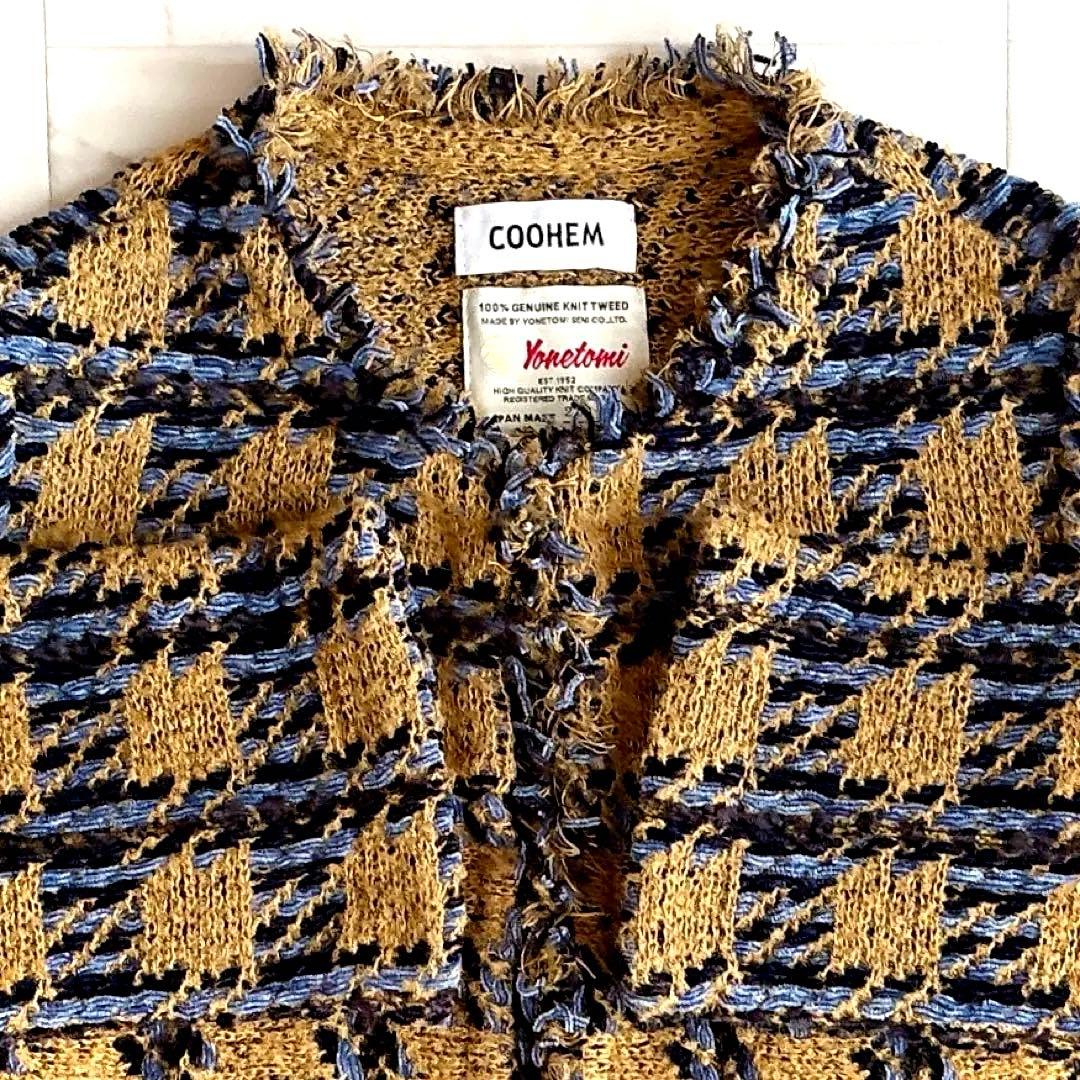 美品✨ COOHEM モールチェックツィードジャケット