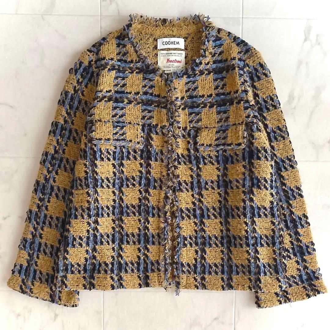 美品✨ COOHEM モールチェックツィードジャケット