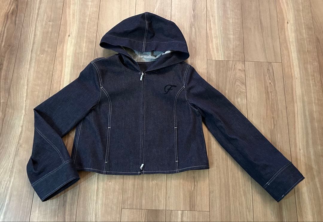 FOXEY NEWYORK フード付デニムジャケット