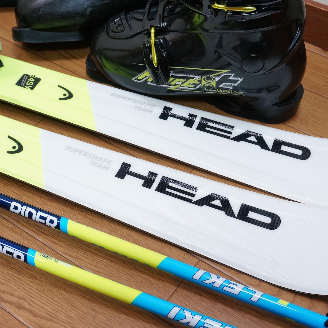 メンテ済 127cm 靴24cm HEAD スキーセット おまけ (130)
