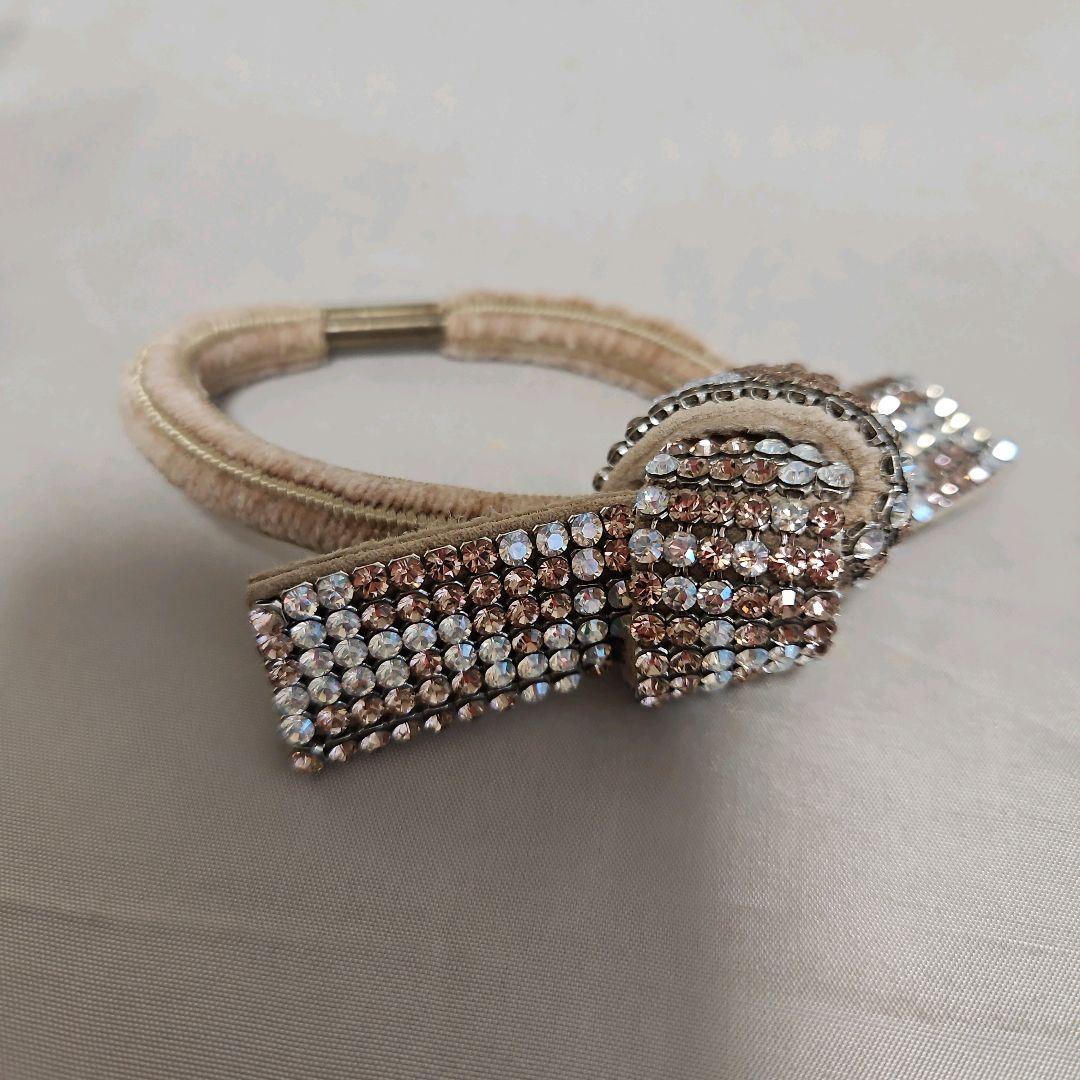 acca アッカ　クリスタル　ブリジットドレスポニー 　ライトピンク　巾着付き