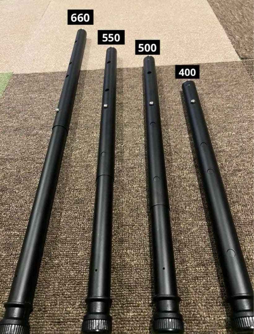 IGT 4way 400・500・ 550・660調整脚　ブラック　スノーピーク