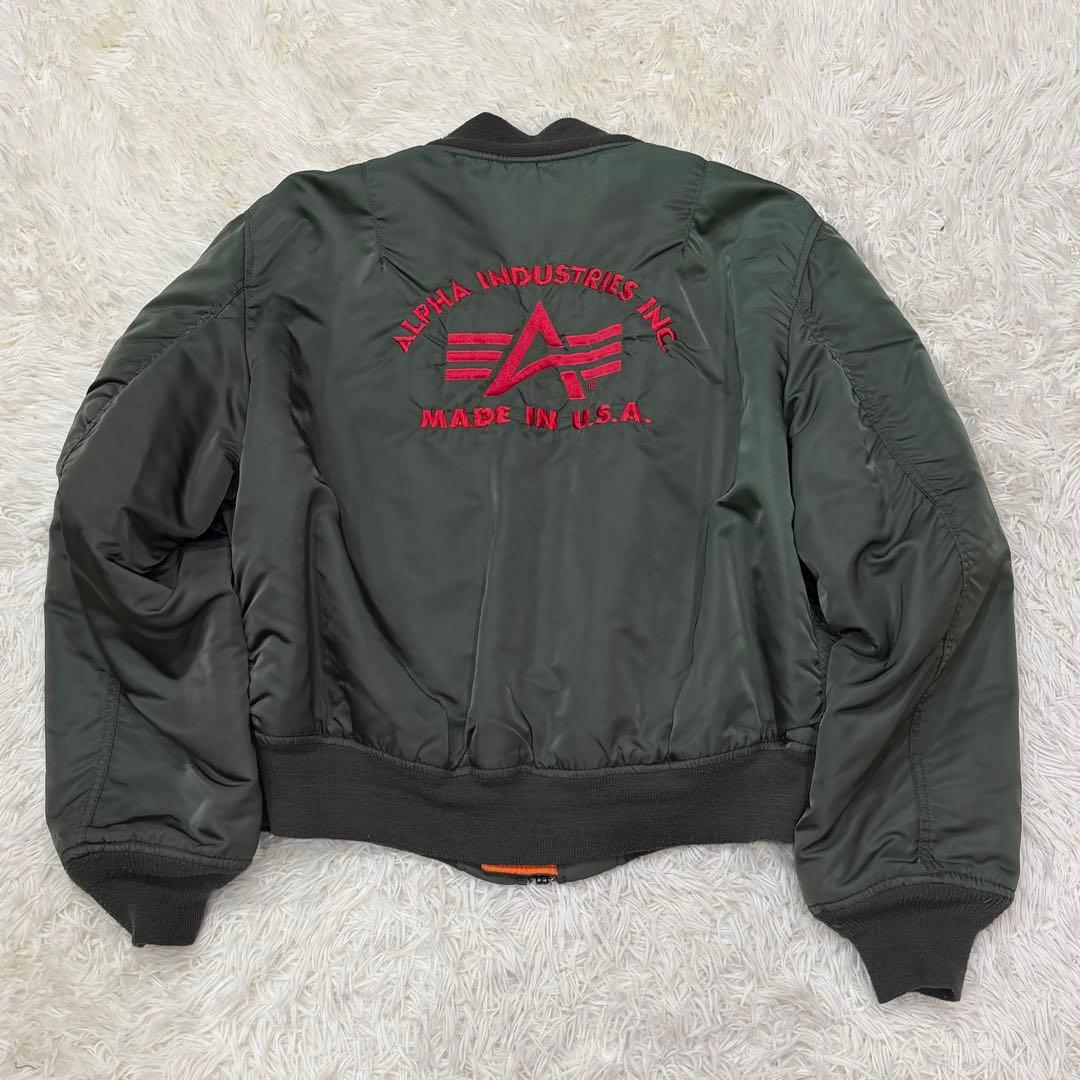703　アルファインダストリーズ MA-1フライトジャケット　USA製　XL
