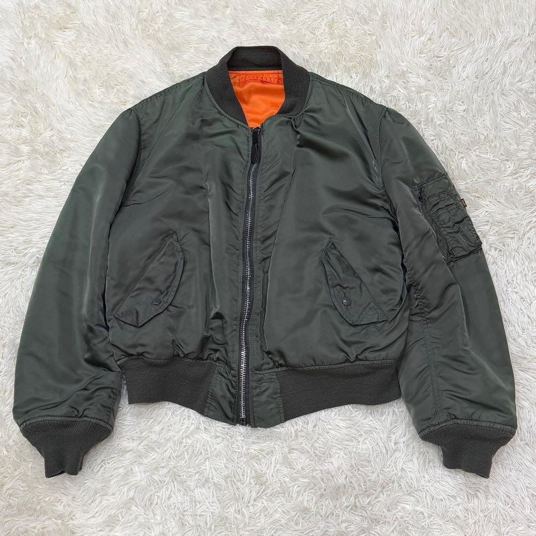 703　アルファインダストリーズ MA-1フライトジャケット　USA製　XL