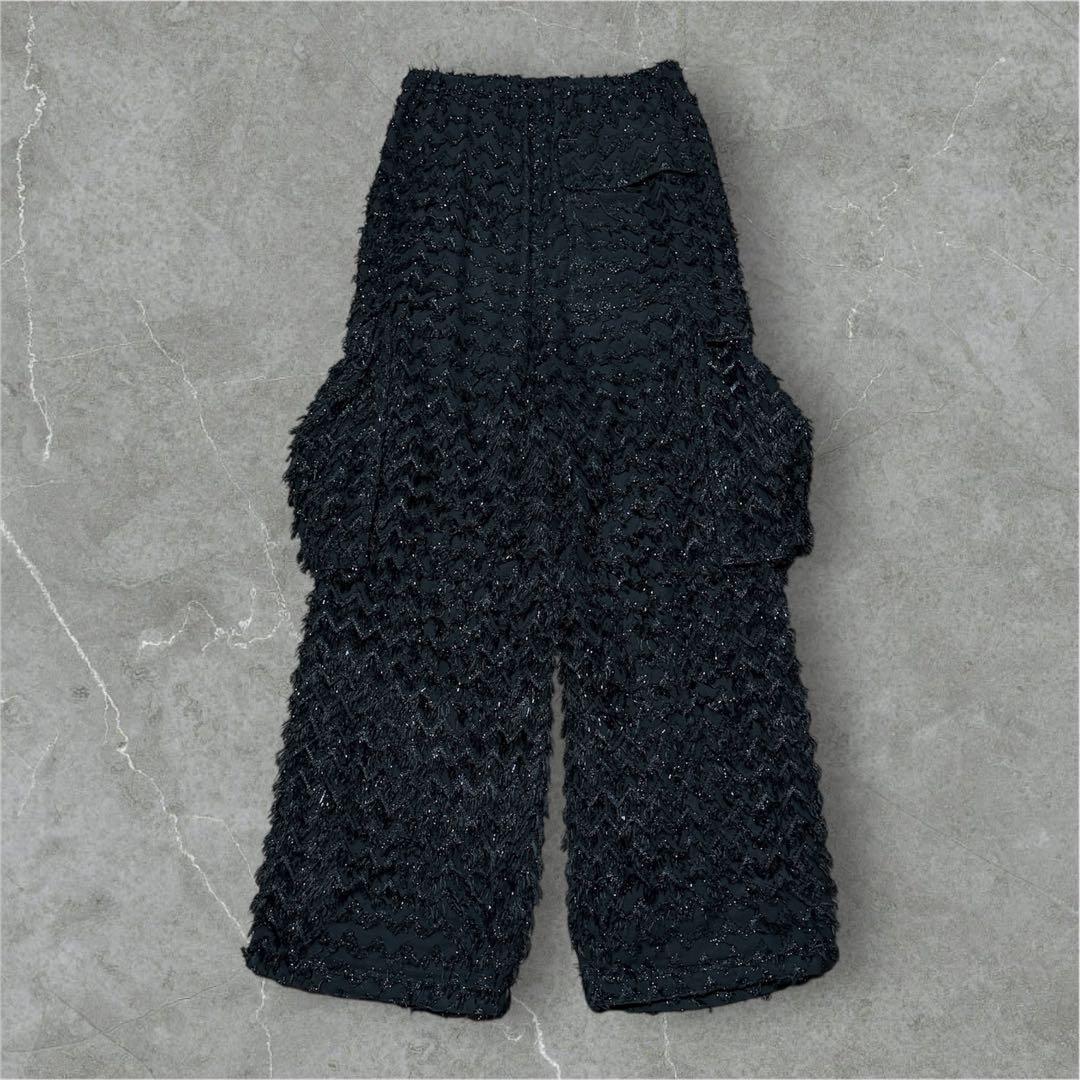 MASU fluffy cargo pants サイズ44 ブラック　24SS