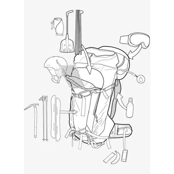 スノーボード BURTON ak Incline 40l Backpack