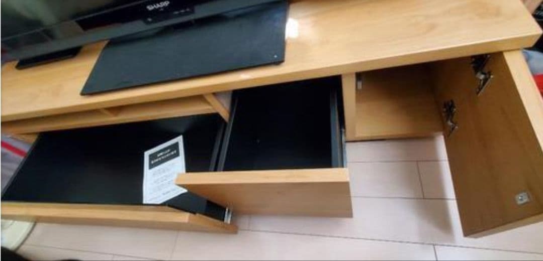 ソラ【新品未使用】LOWYA テレビボード 140cm ナチュラル