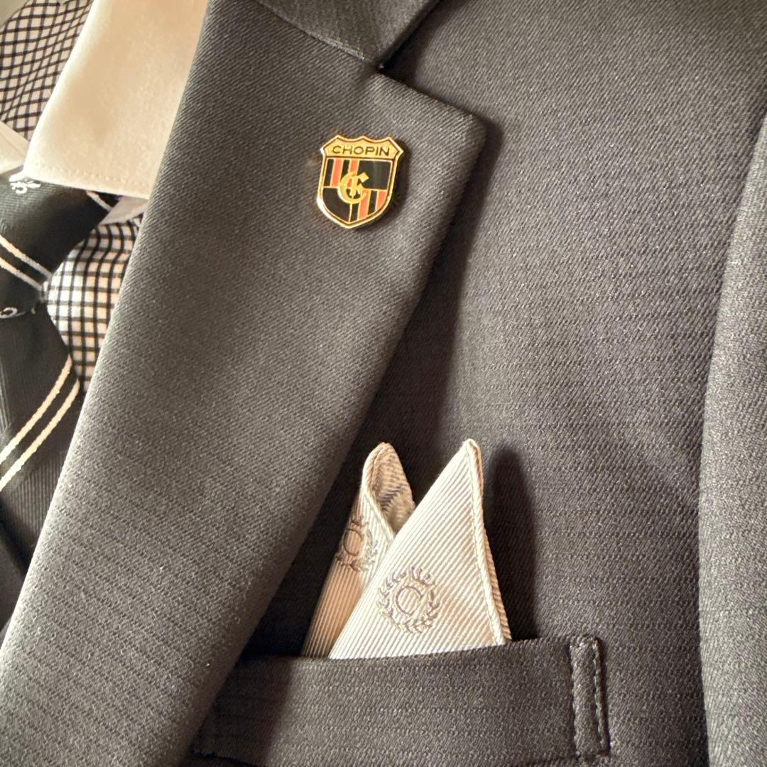 【きき】CHOPIN フォーマル　スーツ ブラック 黒　セットアップ　中受