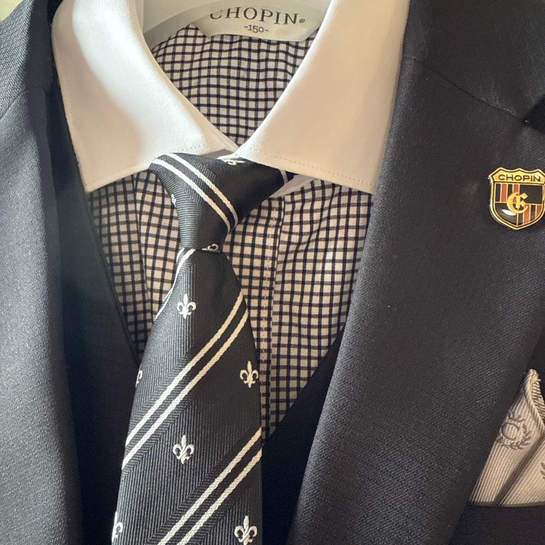 【きき】CHOPIN フォーマル　スーツ ブラック 黒　セットアップ　中受
