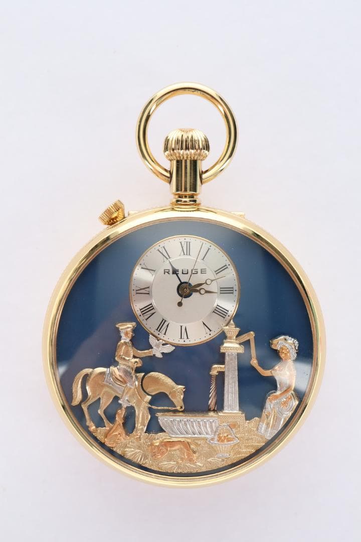 ◆CHARLES REUGE ロマンス 高級オルゴール付き懐中時計 09197