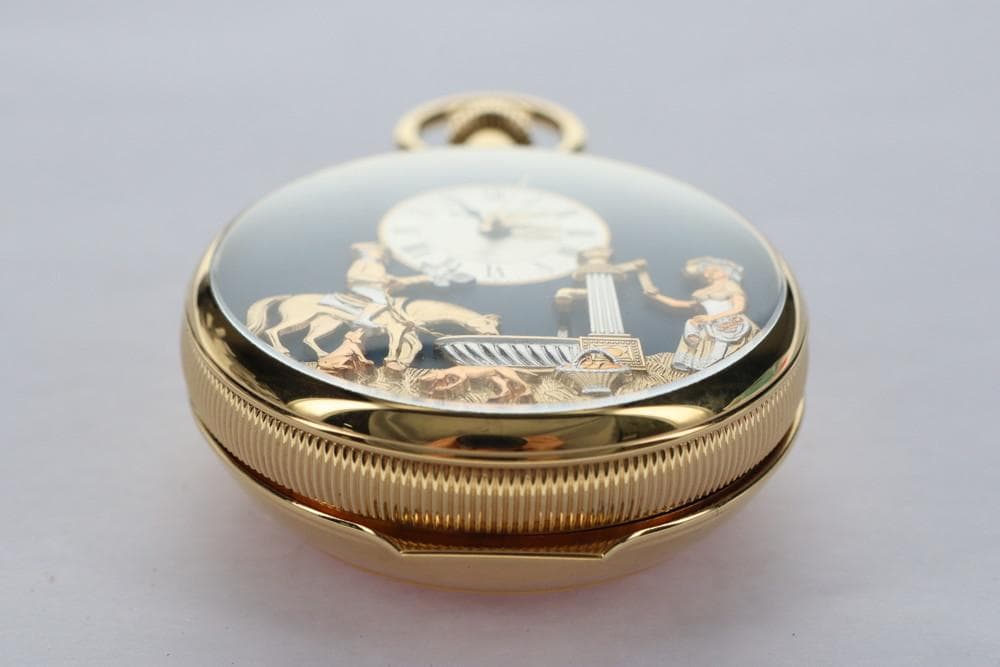 ◆CHARLES REUGE ロマンス 高級オルゴール付き懐中時計 09197