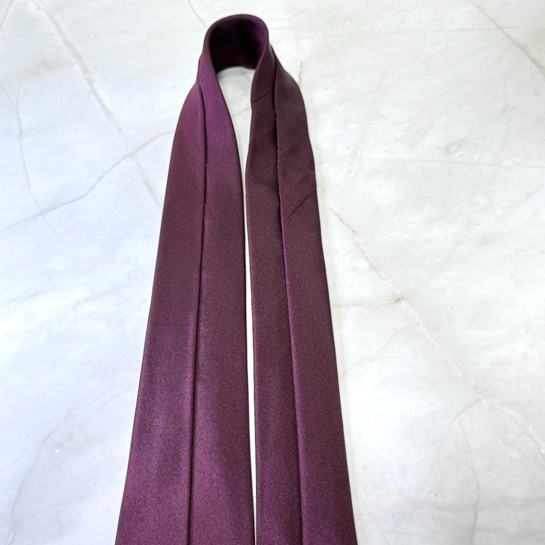 ☆即発 CHANEL ネクタイ フラワー 刺繍 ココマーク ボルドー 高級シルク