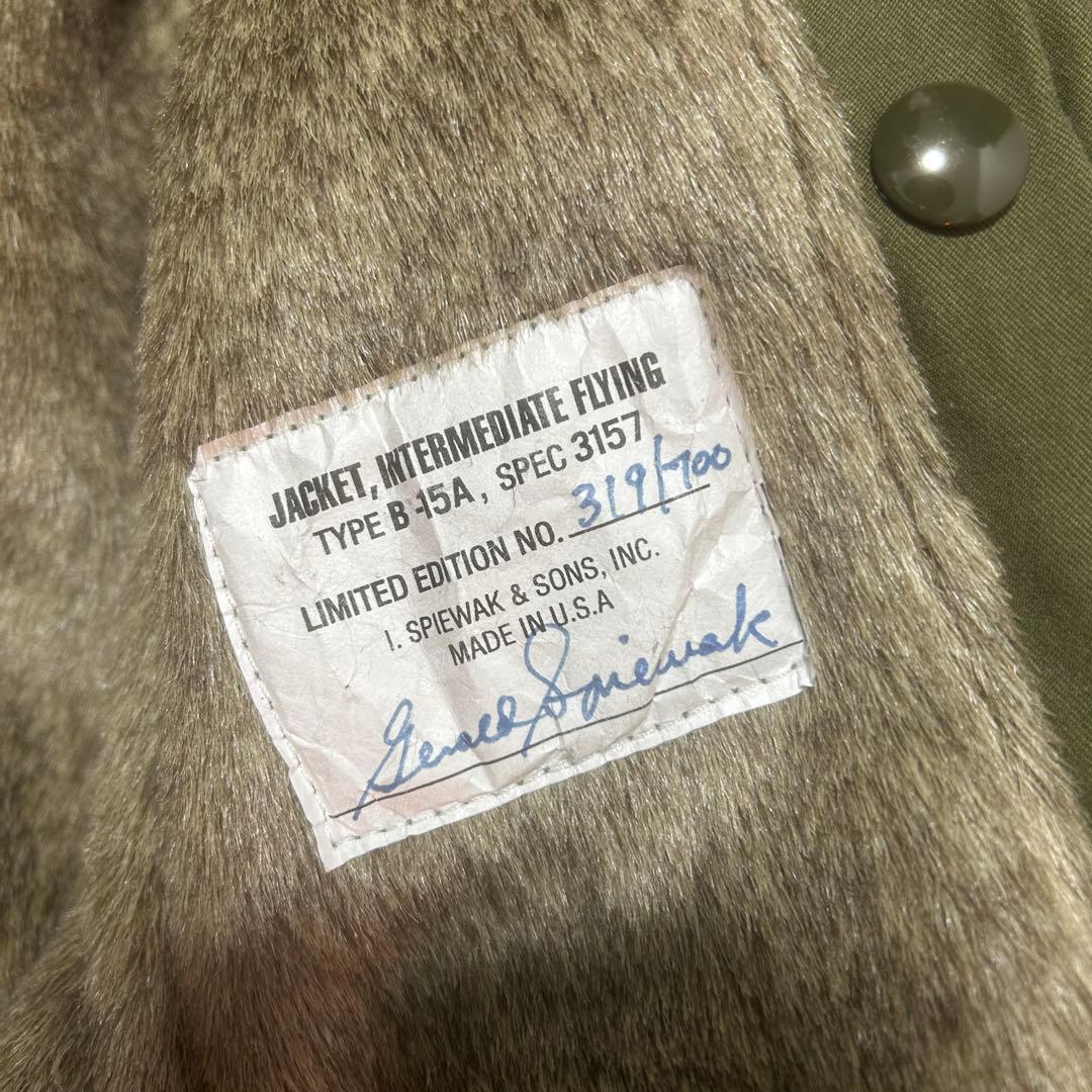 美品 100周年記念 SPIEWAK B-15A フライトジャケット 38M