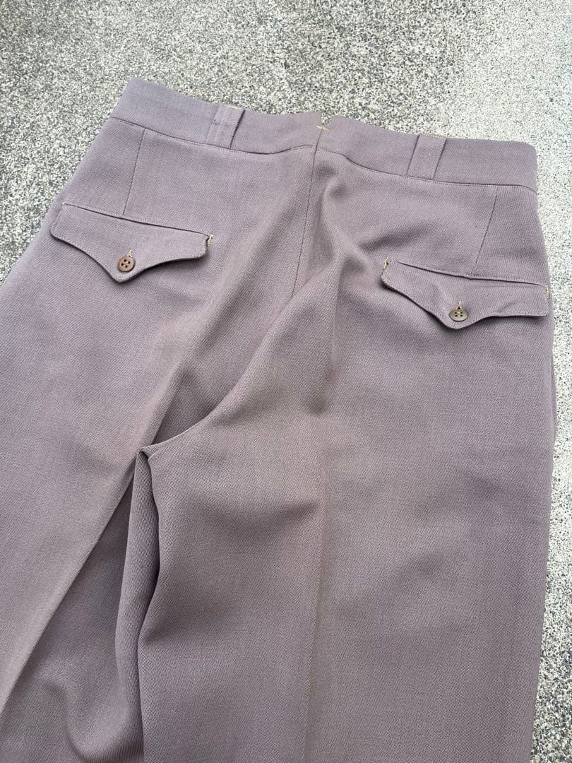 50s Vintage ヴィンテージ ウール ギャバジンスラックス