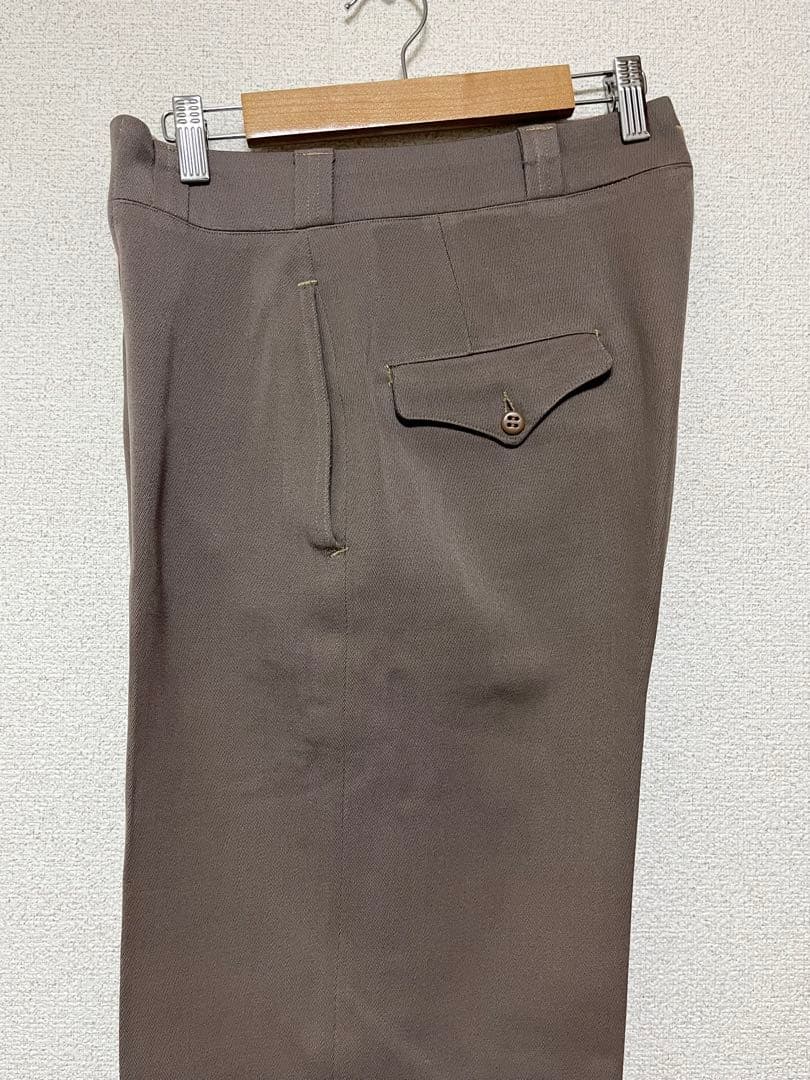 50s Vintage ヴィンテージ ウール ギャバジンスラックス