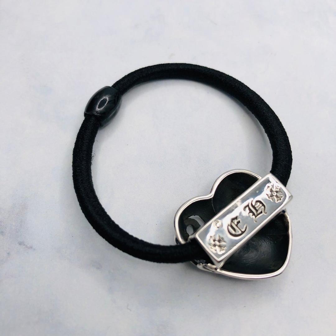 シルバー925 ヘアゴム　ハート　人気　新品　3-36