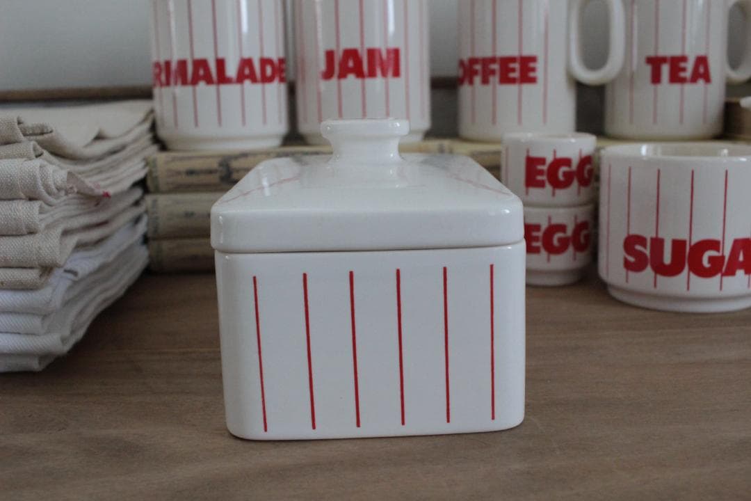 レアHornsea・ホーンジー/蓋付きバターケース