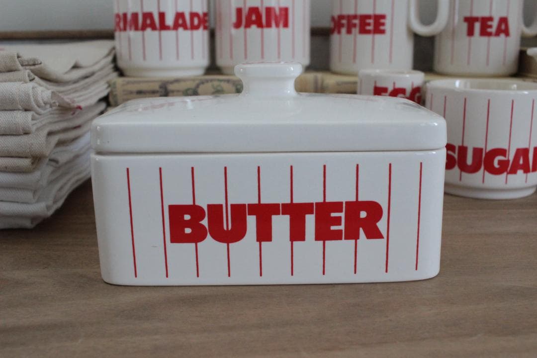 レアHornsea・ホーンジー/蓋付きバターケース