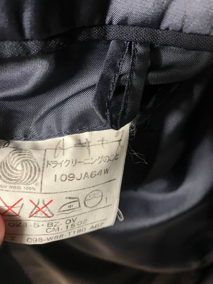 極美品J.PRESS 紺ブレ ダブル ＸL 金ボタン ブレザー ネイビー AB7