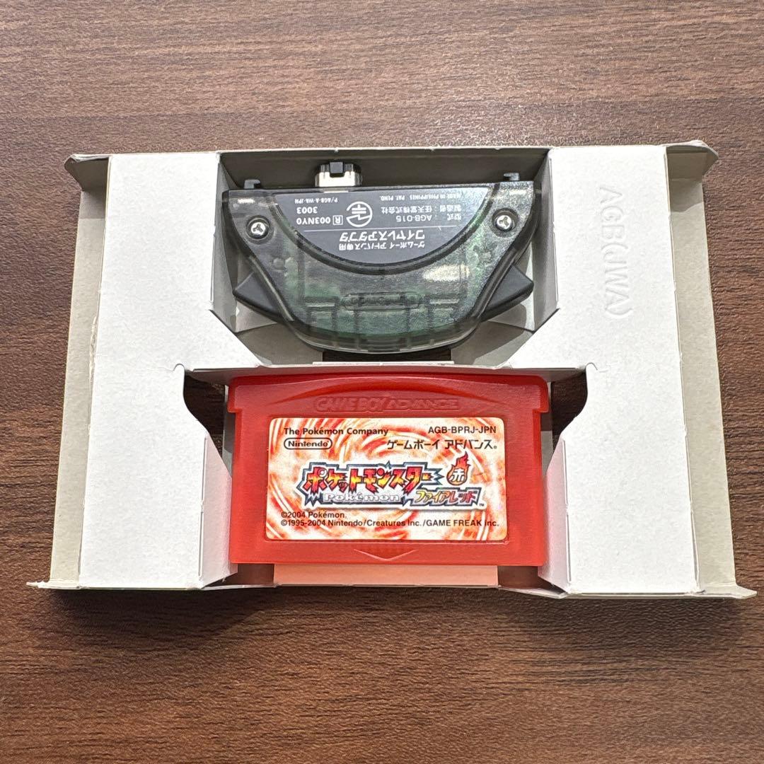 【GBA】 ポケモン ファイアレッド ワイヤレスアダプタ 同梱【動作確認済】