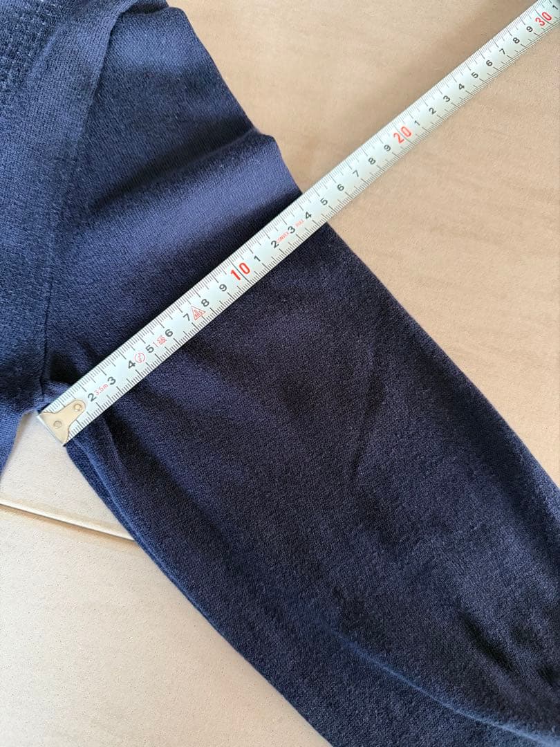 美品　CHANEL 薄手コットン素材　ネイビー フード付きパーカー