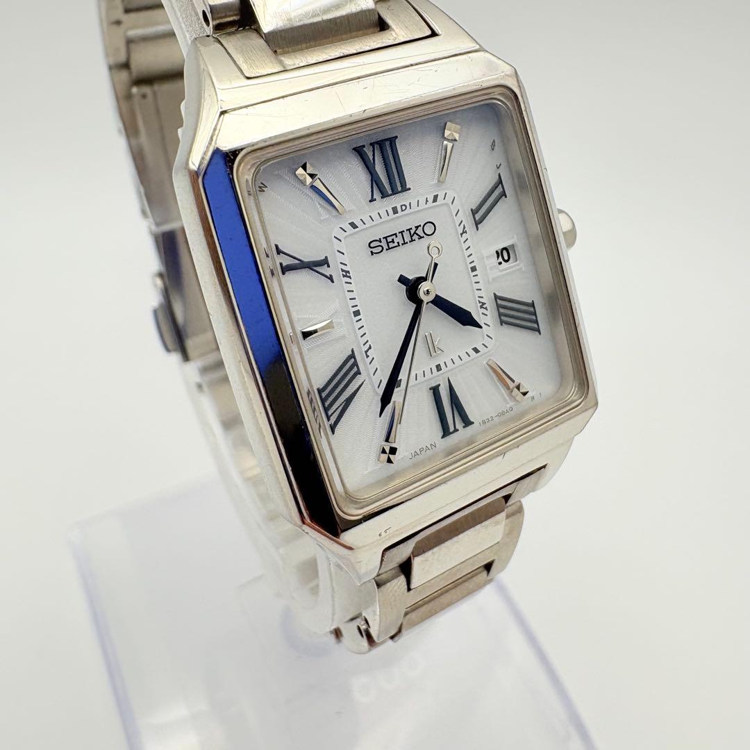 新品電池 SEIKO セイコー LUKIA ルキア 電波ソーラー シルバー 稼働