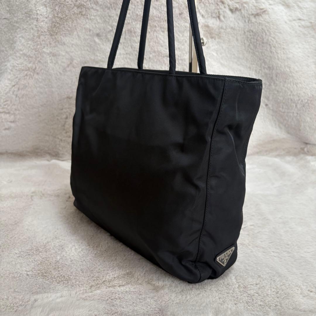 【K様】PRADAブラック　トートバッグ　ハンドバッグ　ナイロン　テスート