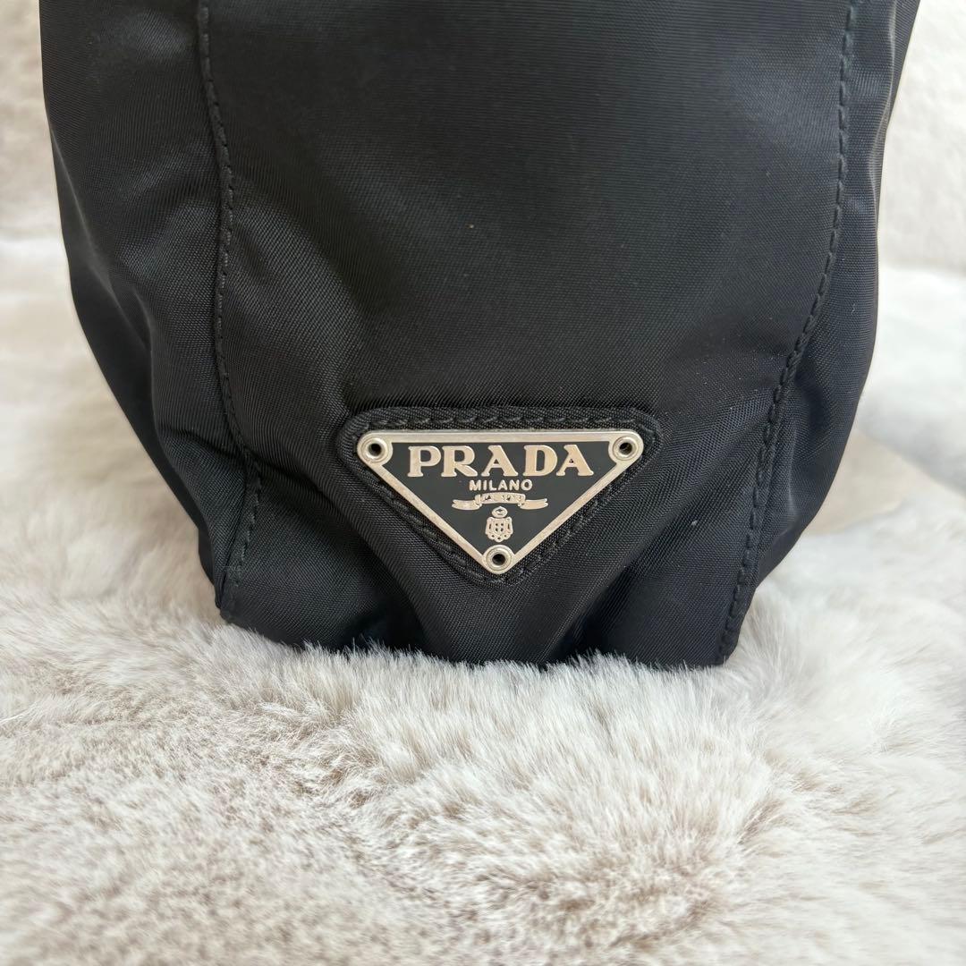 【K様】PRADAブラック　トートバッグ　ハンドバッグ　ナイロン　テスート