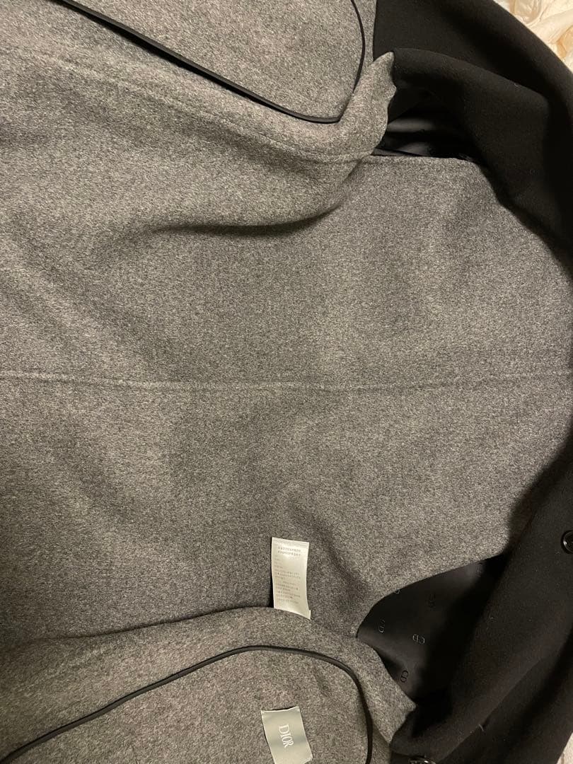 ディオール/DIORサイズ:44 ダブルフェイスアシンメトリーコート(ブラック)