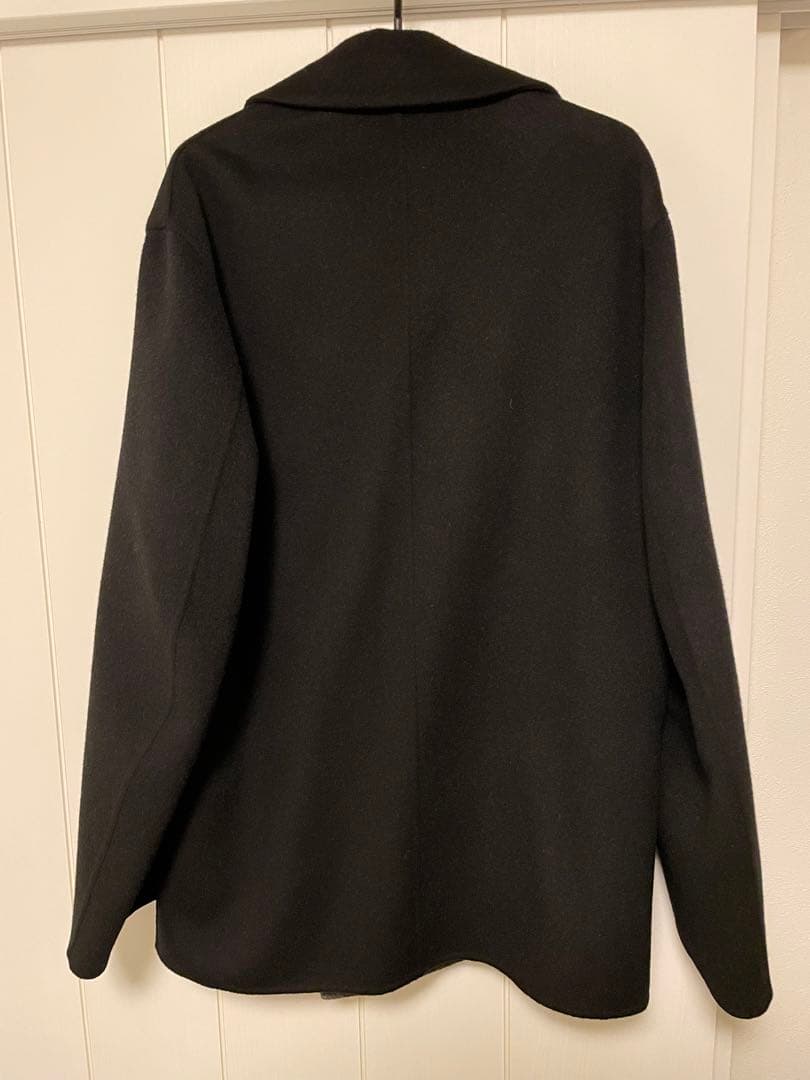 ディオール/DIORサイズ:44 ダブルフェイスアシンメトリーコート(ブラック)