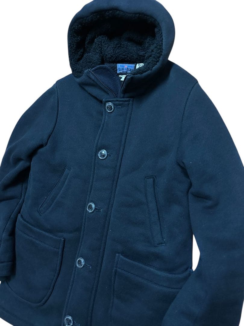 BLUE BLUE 聖林公司 / ハリラン ヘビースウェットフード付きコート2