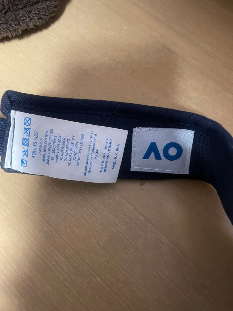 全豪オープン　オーストラリアンオープン　サンバイザー