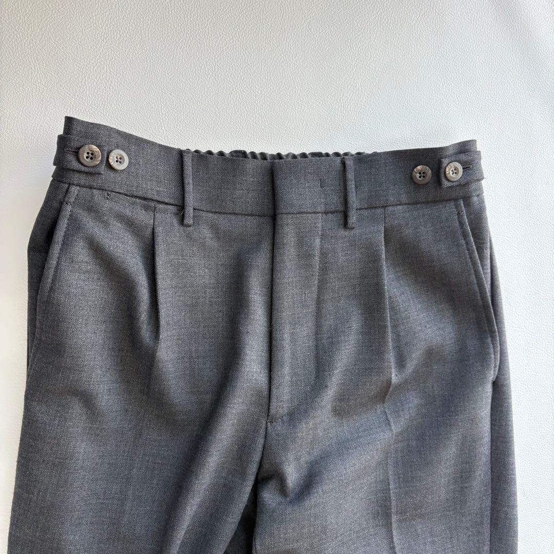 ベルウィッチ BERTOベルト テクノウールバックシャーリングテーパードパンツ