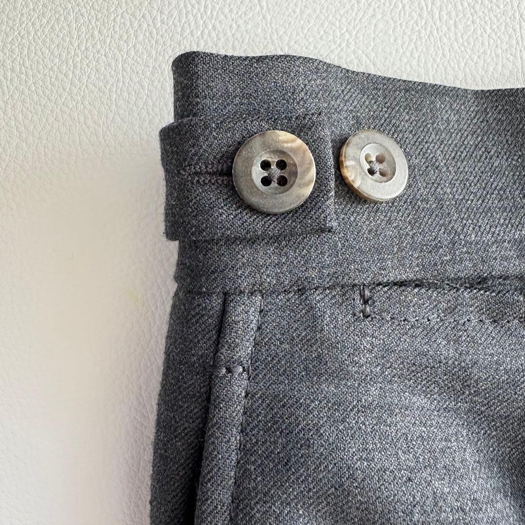 ベルウィッチ BERTOベルト テクノウールバックシャーリングテーパードパンツ